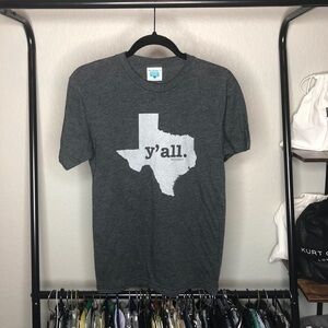 The Home T Charcoal Gray Texas Y’all Shirt